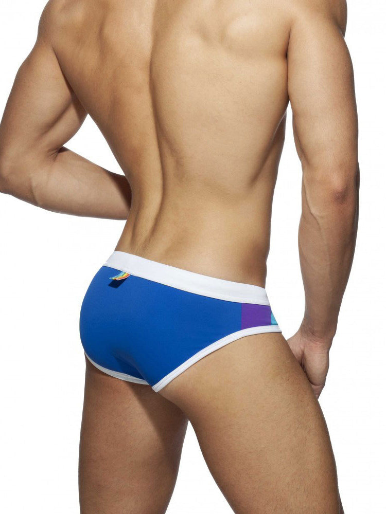Mens Beachwear Bulge Pouch Paded Swim Briefs