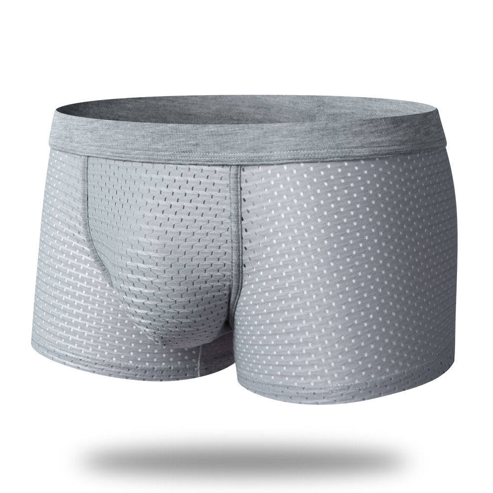 Mesh Breathable Ice Silk  Waist Boxers