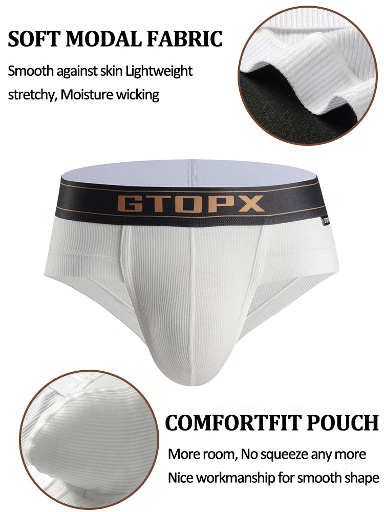 2 Pack Men's Big Support Pouch Modal Briefs