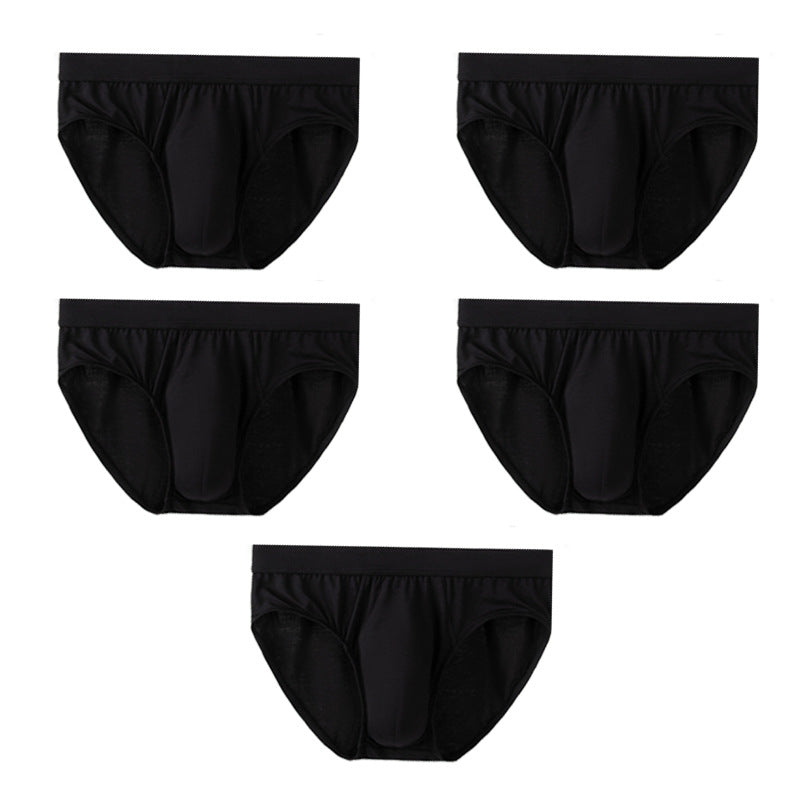 5Pcs Comfortable Side Hollow Out Briefs For Men