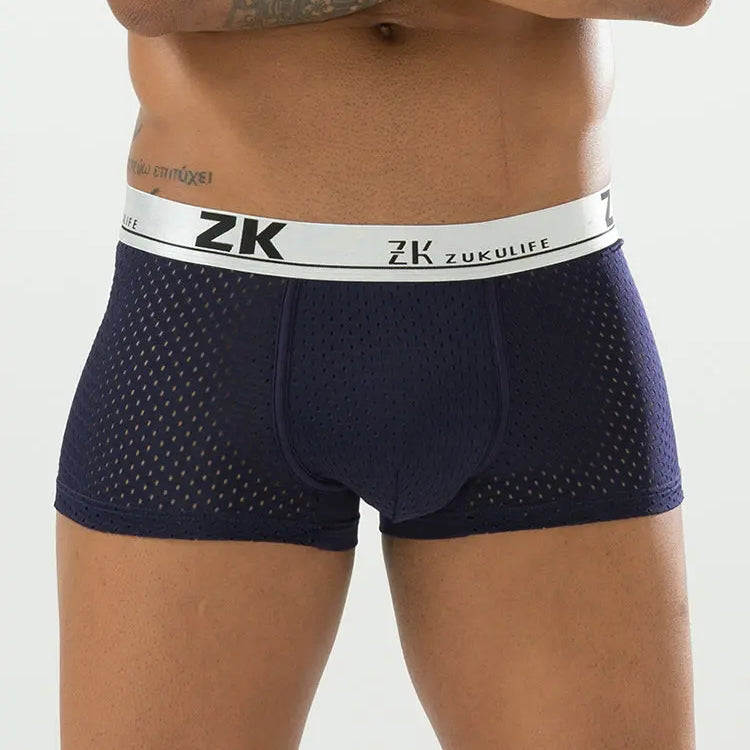 Plus Size Mens Breathable U Convex Pouch Boxer Briefs