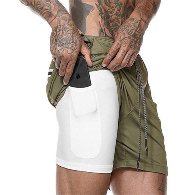 Mesh Quick-drying Sports Short With Phone Pocket