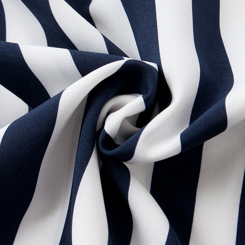 Men Patchwork Stripe Contrast Color Casual Shirt