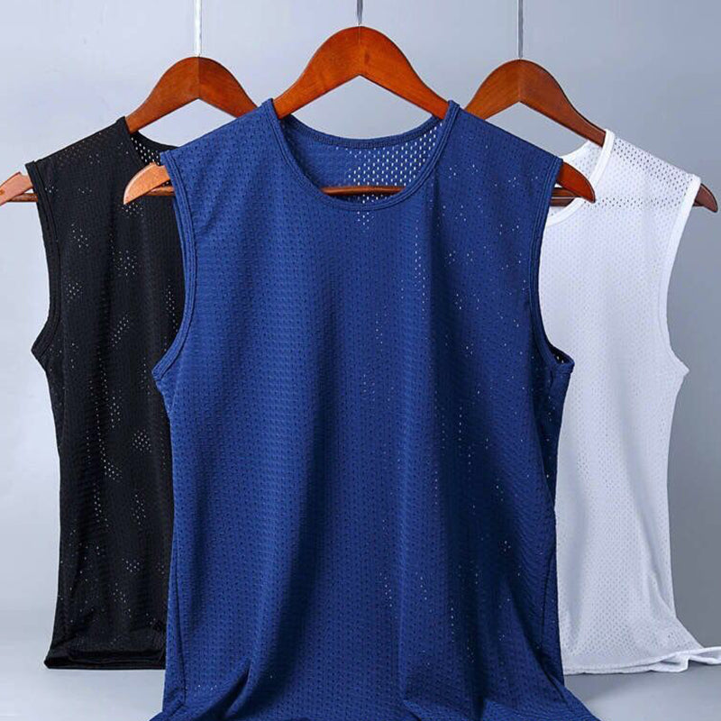 Mens Mesh Sports  Quick-drying Tanks