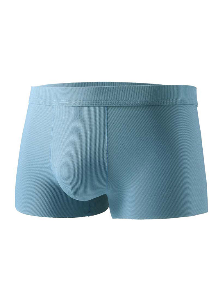 4 Pack Men's Ice Silk Seamless Trunks Underwear