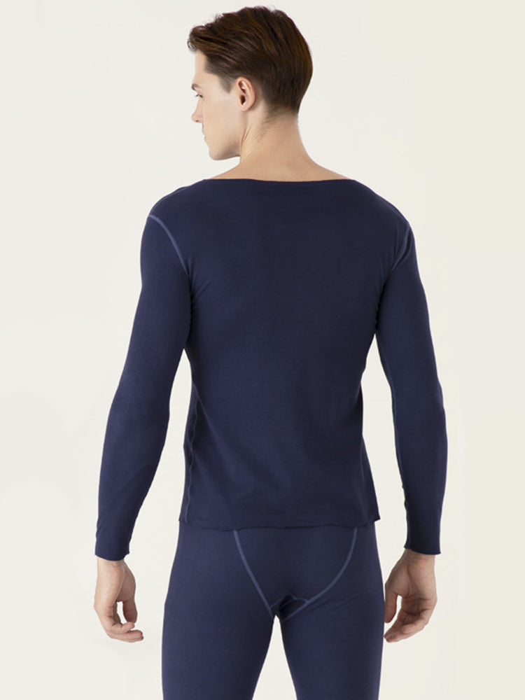 Couple Fleece Lined Warm Seamless Pajamas Sets
