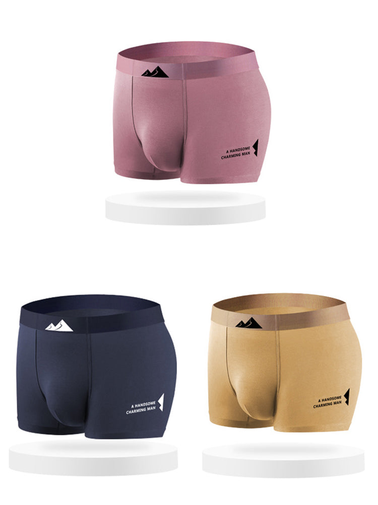 3 Pack Men's Breathable Modal Trunks Underwear