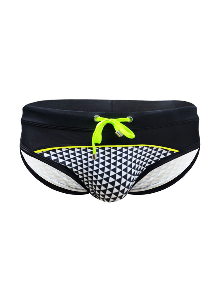 Men Sexy Padded Athletic Sport Swim Briefs