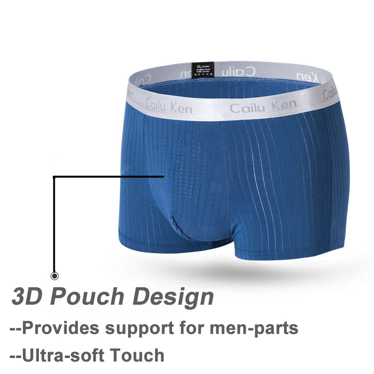 4 Pack Soft Massage Support Pouch Boxer Briefs