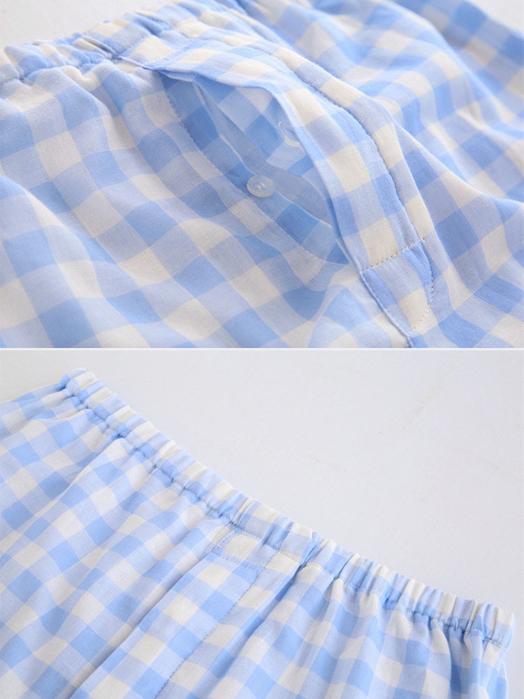 Men's 100% Cotton Woven Short Sleepwear Pajama Set
