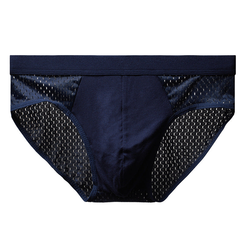 Men's Mesh Breathable Ice Silk Briefs