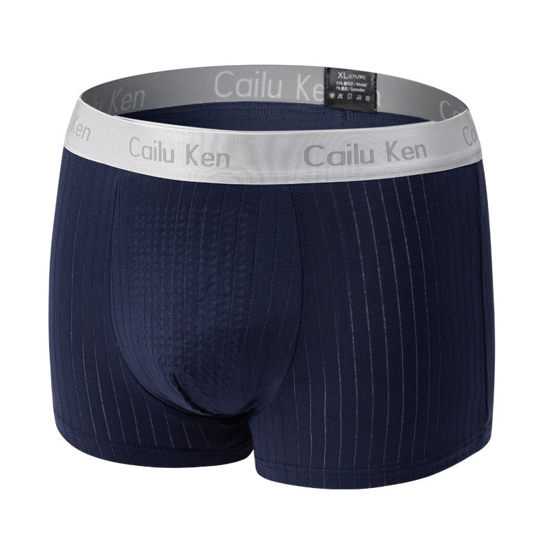 Men's Casual Modal Solid Boxer Briefs