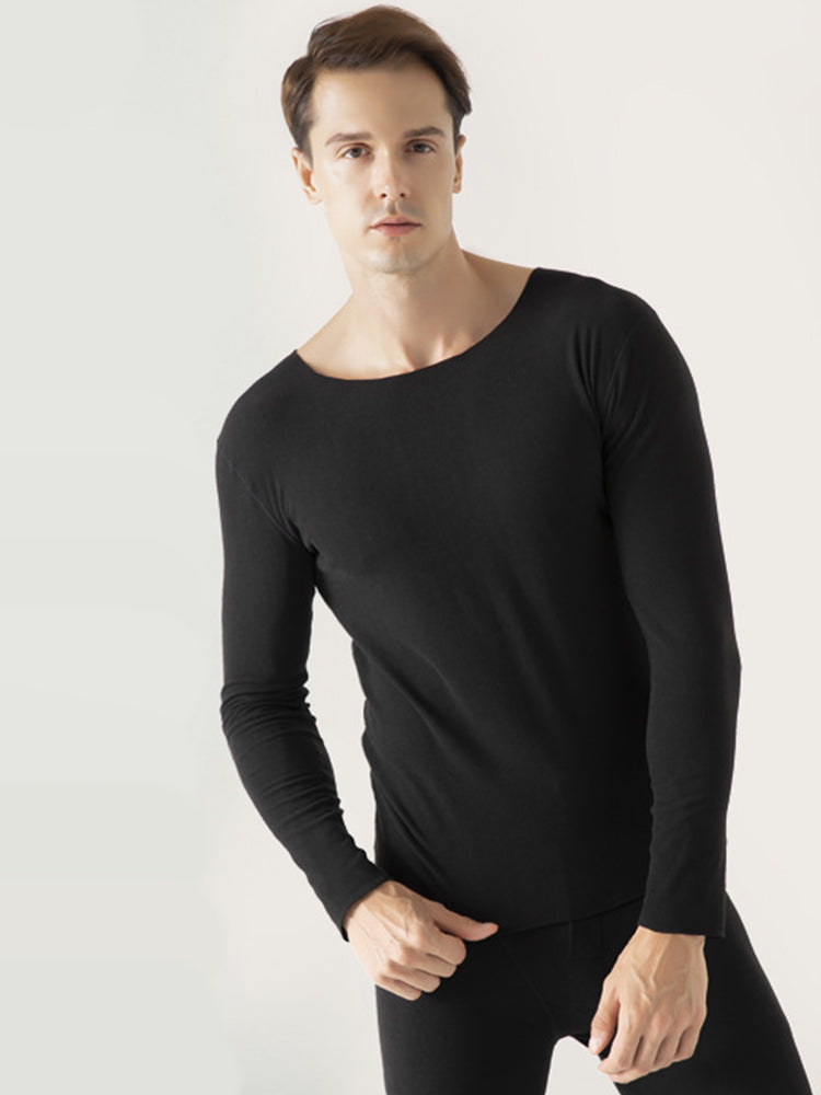 Couple Fleece Lined Warm Seamless Pajamas Sets