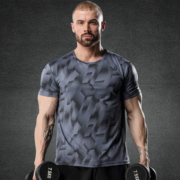 Mens Quick-drying Breathable Short Sleeve T-shirt