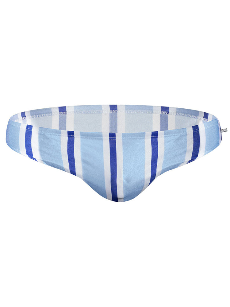 Men's Swimwear Contrast Striped Swim Briefs