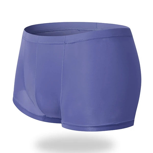 Thin Breathable Ice Silk U Convex Boxers for Men