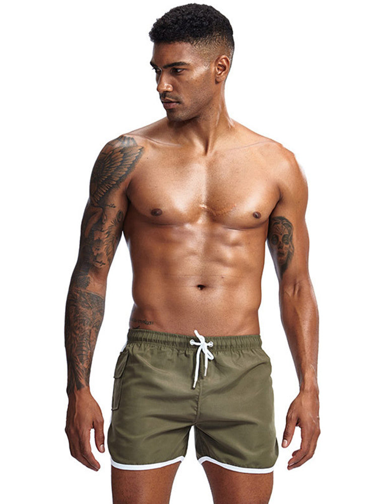 Men Beach Board Shorts Running Summer Casual Swimwear