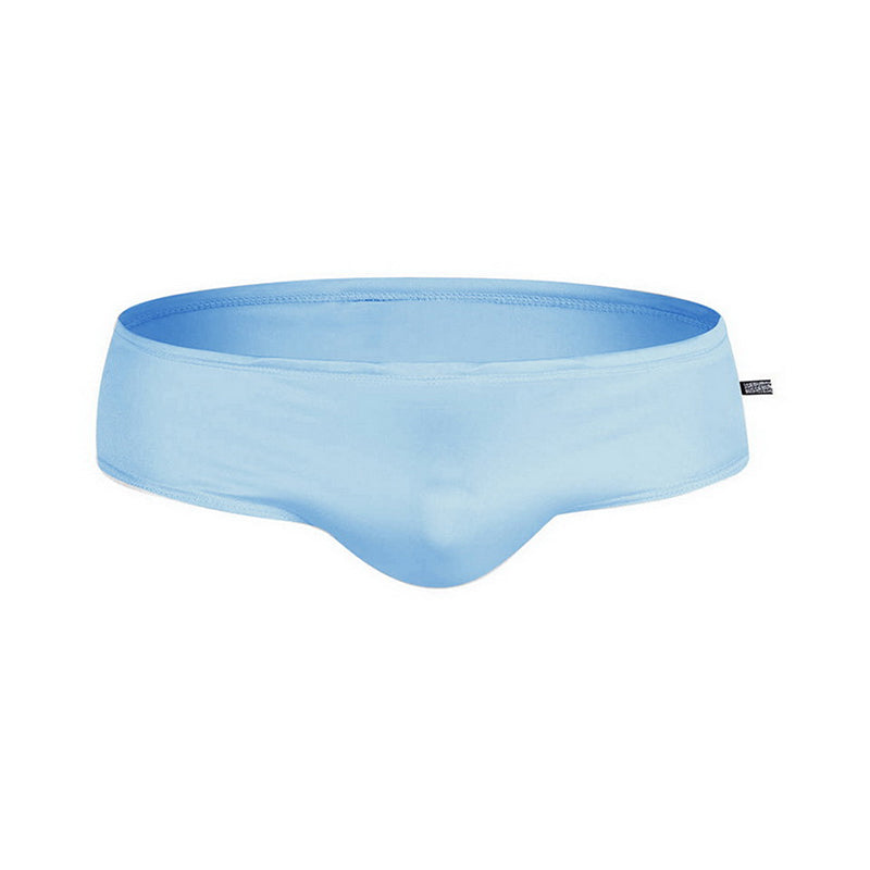 Men Solid Color Sexy Quick Dry Pouch Swim Briefs