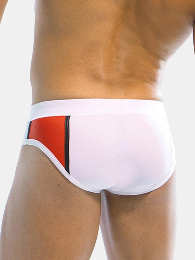 Mens Sexy Bulge Pouch Paded Swim Briefs