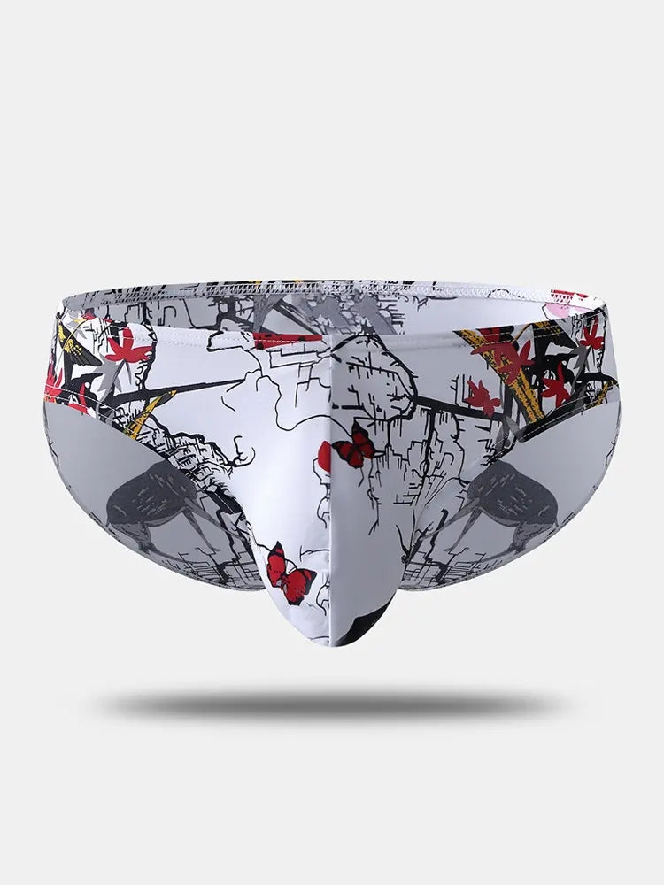 4 Pack Printed Pouch Men's Underwear