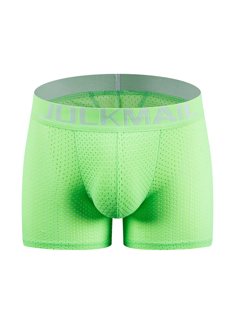 Sponge Cushion Mesh Buttock Boxer Briefs