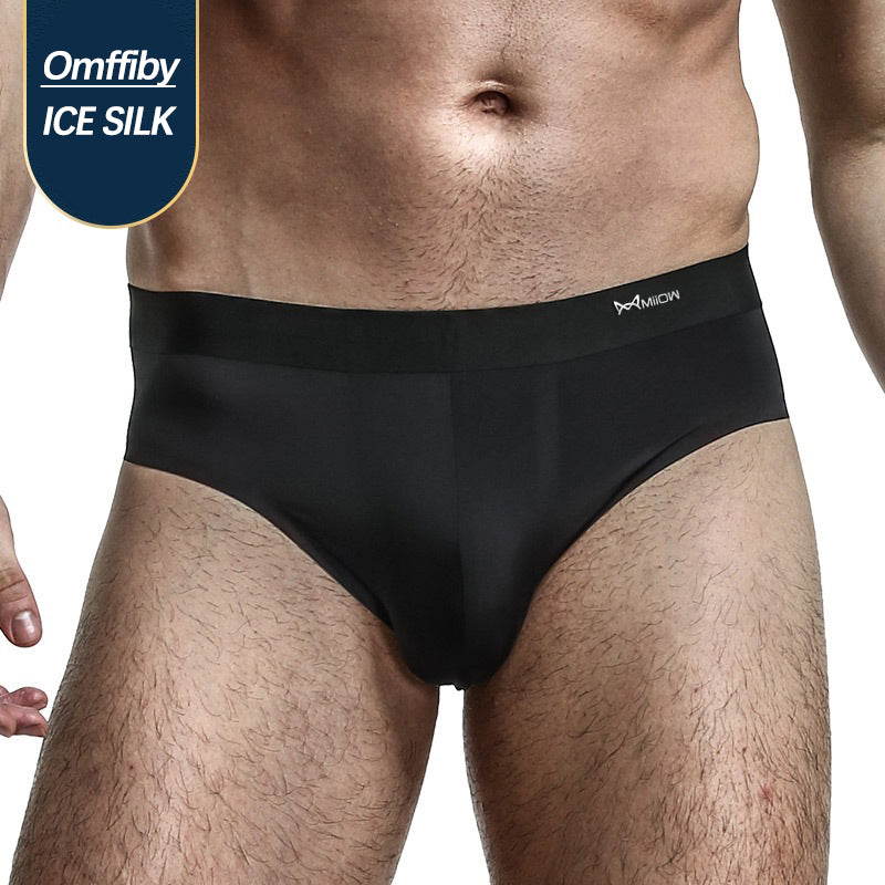 3 Pack Double Layer Silk Snug-fit Men's Underwear