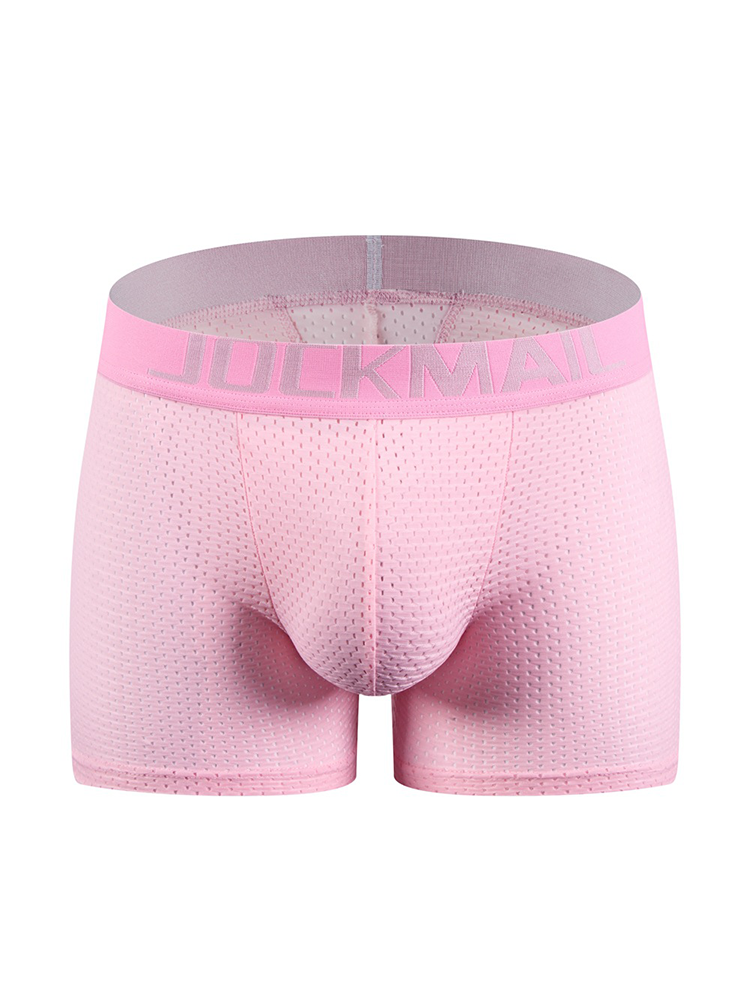 Sponge Cushion Mesh Buttock Boxer Briefs