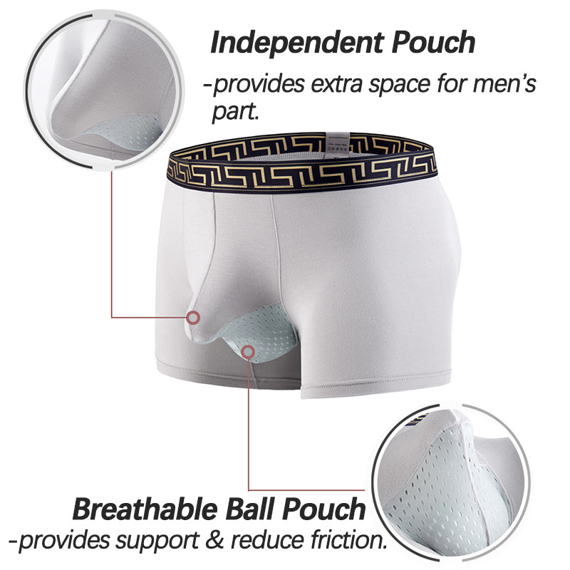 4 Pack Separate Ball Breathable Trunks