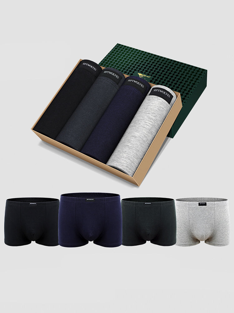Men's All-cotton Breathable Boxer Briefs Set