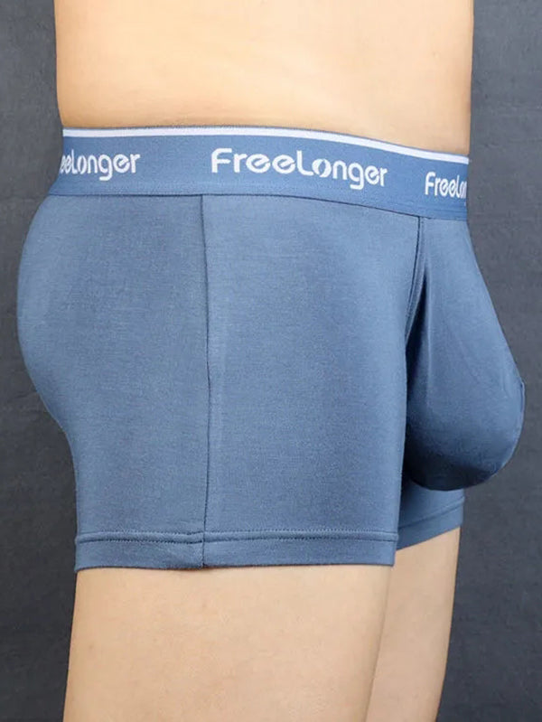 FreeLonger Men's Comfy Separate Big Pouch Boxer Briefs